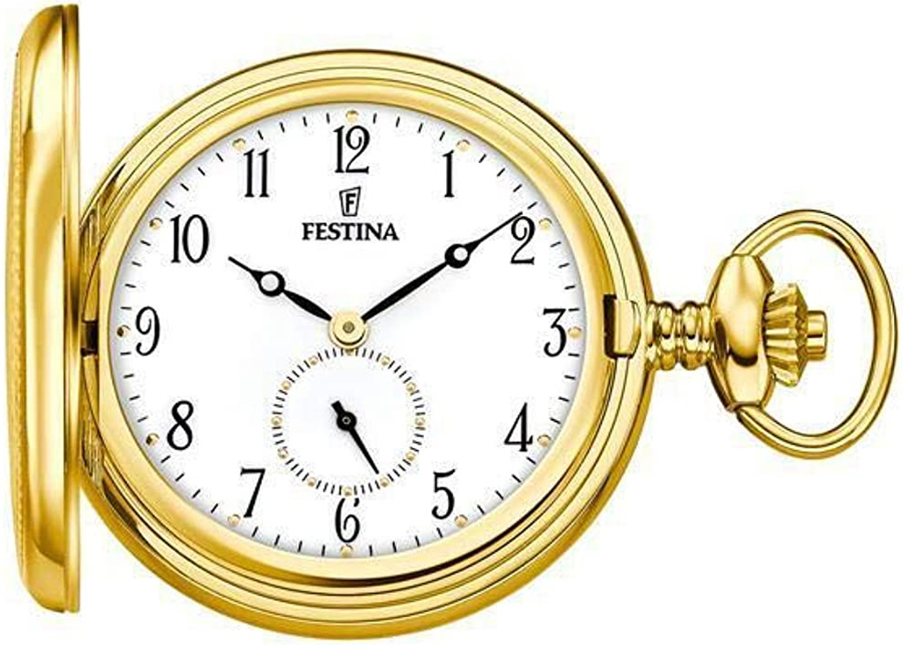 Festina Herrklocka F2029-1 Bolsillo Vit Ø49 mm - Festina
