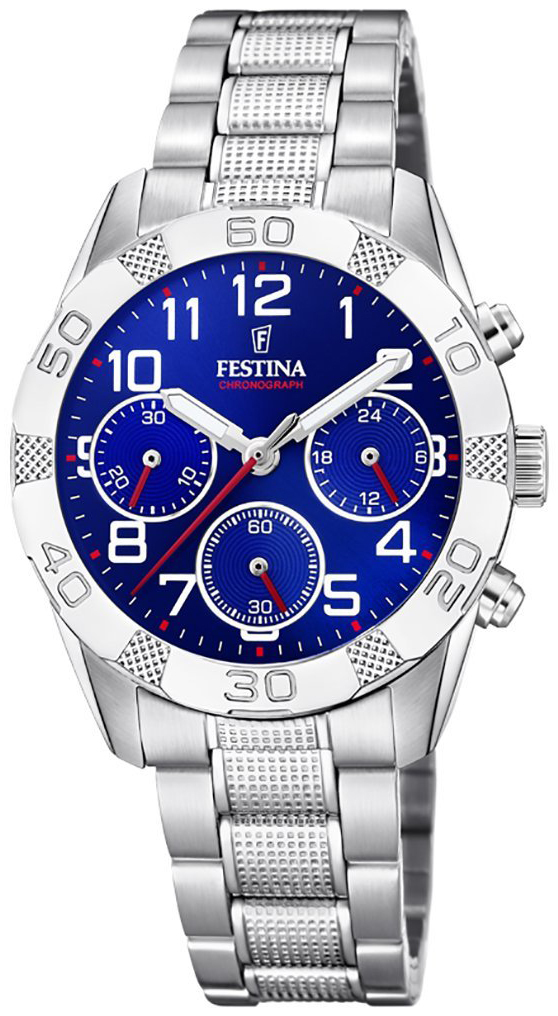 Festina Herrklocka F20345-2 Sport Blå/Stål Ø36 mm - Festina