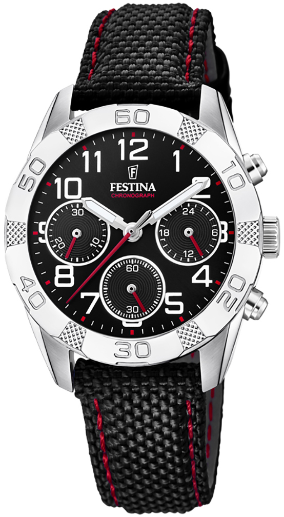 Festina Herrklocka F20346-3 Svart/Läder Ø36 mm - Festina