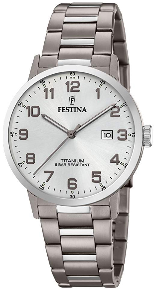Festina Herrklocka F20435-1 Silverfärgad/Titan Ø41 mm - Festina
