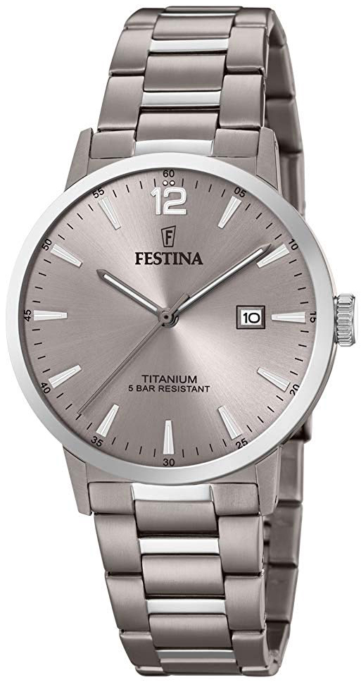 Festina Herrklocka F20435-2 Grå/Titan Ø41 mm - Festina