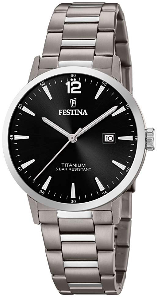 Festina Herrklocka F20435-3 Svart/Titan Ø41 mm - Festina