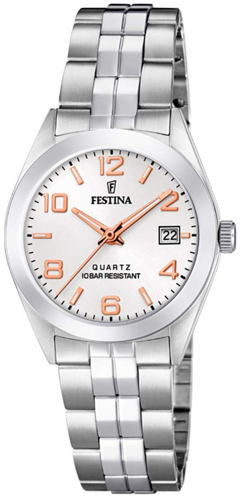 Festina Damklocka F20438-4 Silverfärgad/Stål Ø28 mm - Festina