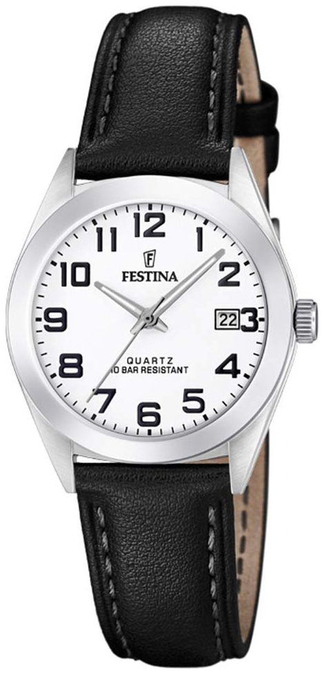 Festina Damklocka F20447-1 Vit/Läder Ø28 mm - Festina
