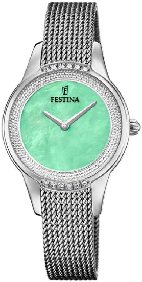 Festina Damklocka F20494-6 Mademoiselle Grön/Stål Ø30.2 mm - Festina