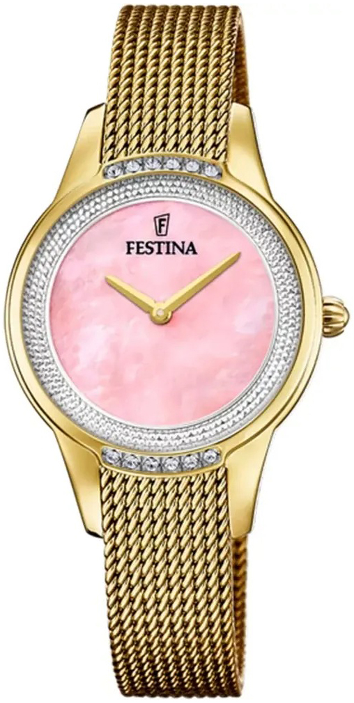 Festina Damklocka F20495-2 Mademoiselle Rosa/Gulguldtonat stål - Festina