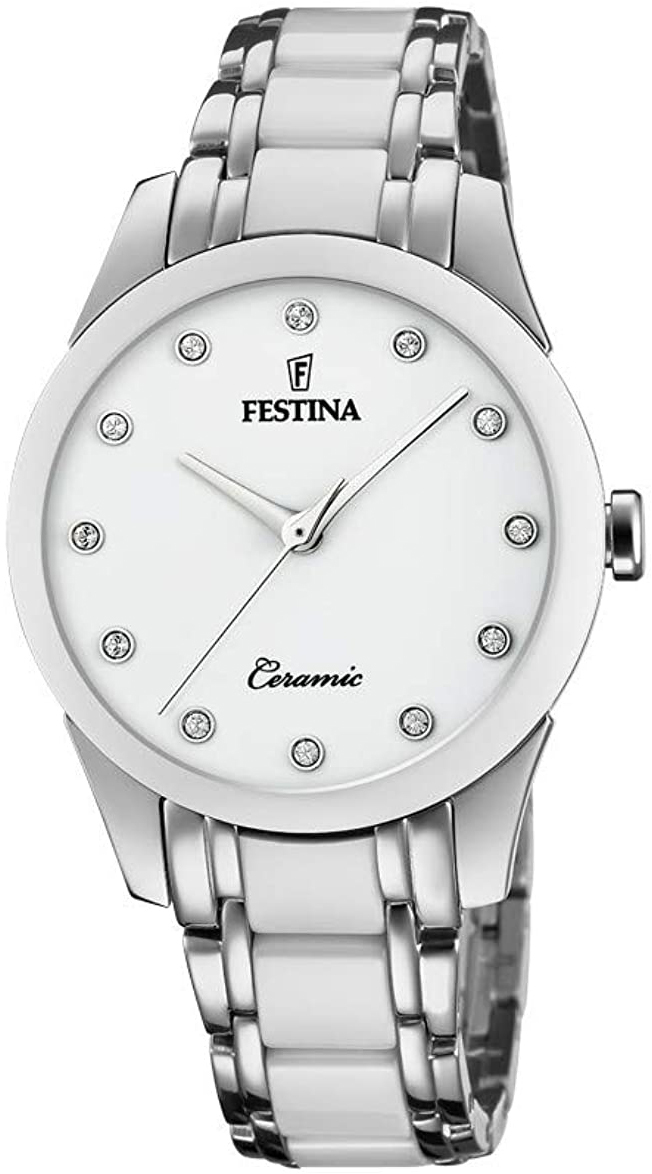 Festina Damklocka F20499-1 Vit/Keramik Ø35 mm - Festina