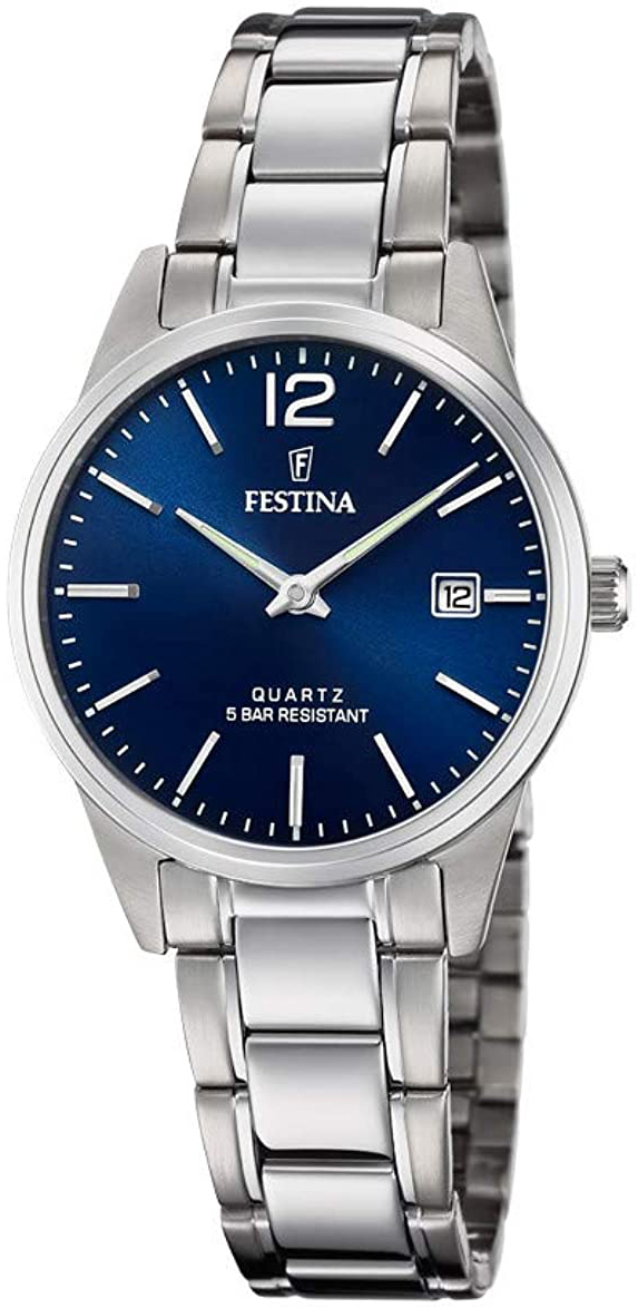Festina Damklocka F20509-3 Blå/Stål Ø31 mm - Festina