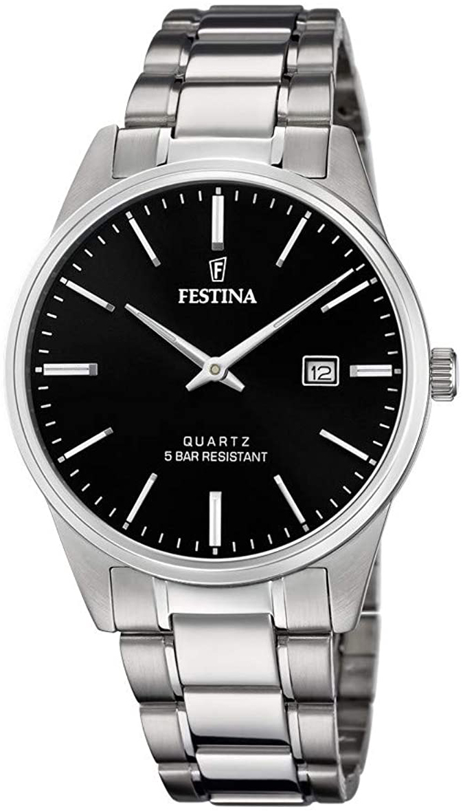Festina Herrklocka F20511-4 Svart/Stål Ø39 mm - Festina