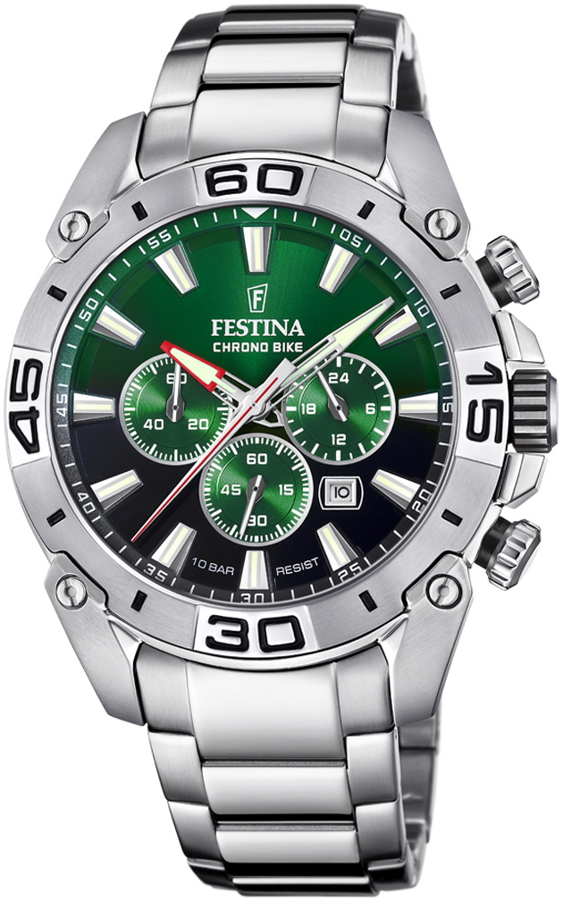 Festina Herrklocka F20543-3 Chrono Bike Flerfärgad/Stål Ø45.5 mm - Festina