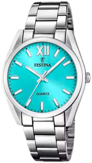 Festina Damklocka F20622-D Boyfriend Turkos/Stål Ø36.8 mm - Festina