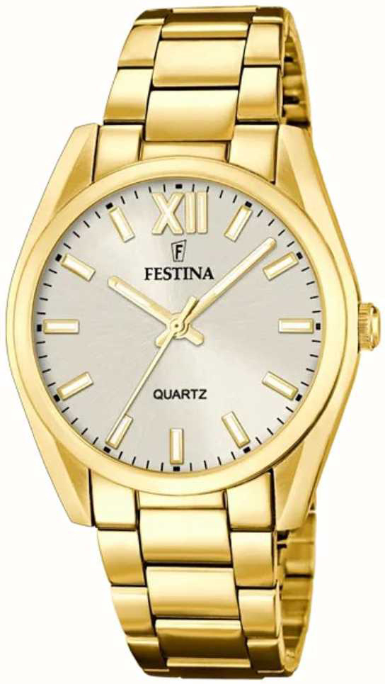 Festina Damklocka F20640-1 Boyfriend Silverfärgad/Gulguldtonat stål - Festina
