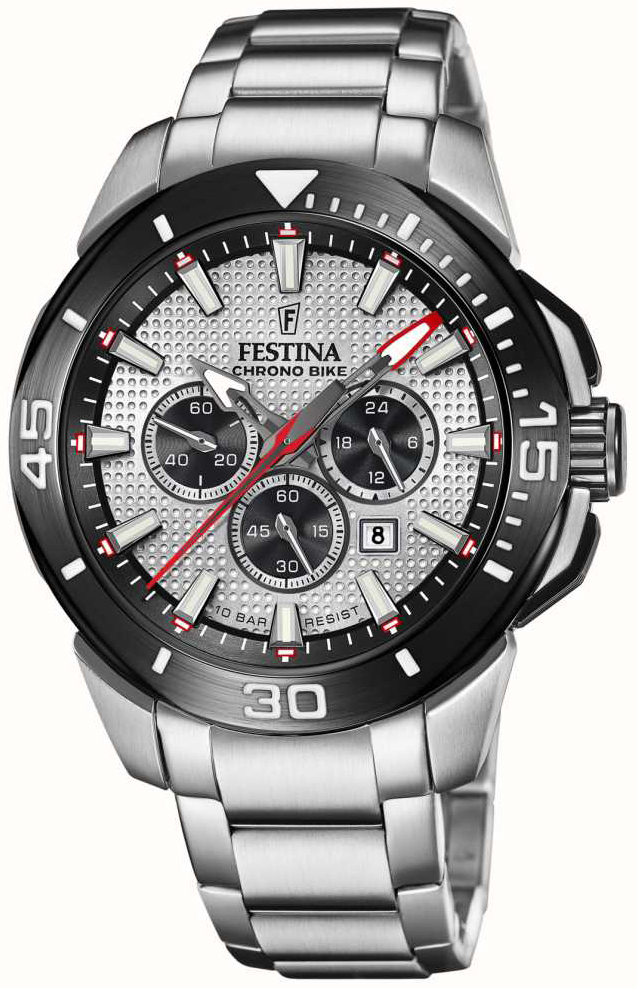 Festina Herrklocka F20641-1 Chrono Bike Grå/Stål Ø47 mm - Festina