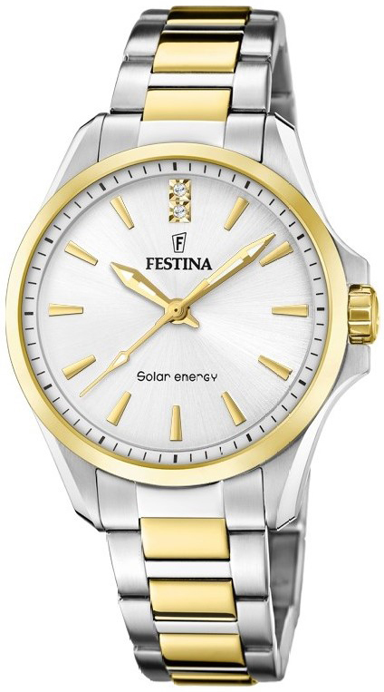 Festina Damklocka F20655-2 Petite Silverfärgad/Gulguldtonat stål - Festina