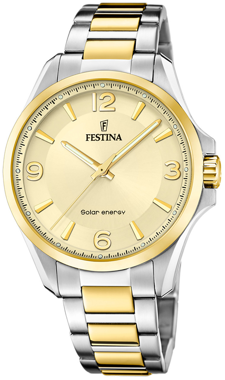 Festina Herrklocka F20657-2 Classic Guld/Gulguldtonat stål Ø41.5 mm - Festina