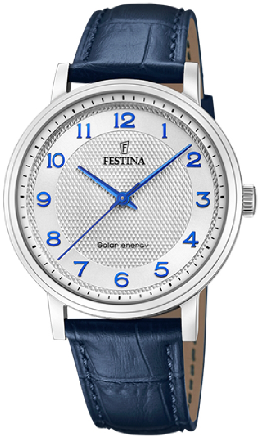 Festina Herrklocka F20660-1 Petite Silverfärgad/Läder Ø41 mm - Festina