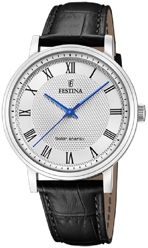 Festina Herrklocka F20660-3 Petite Silverfärgad/Läder Ø41 mm - Festina