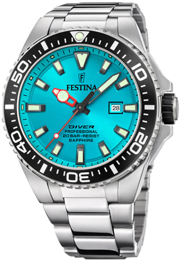 Festina Herrklocka F20663-5 Diver Blå/Stål Ø45.7 mm - Festina