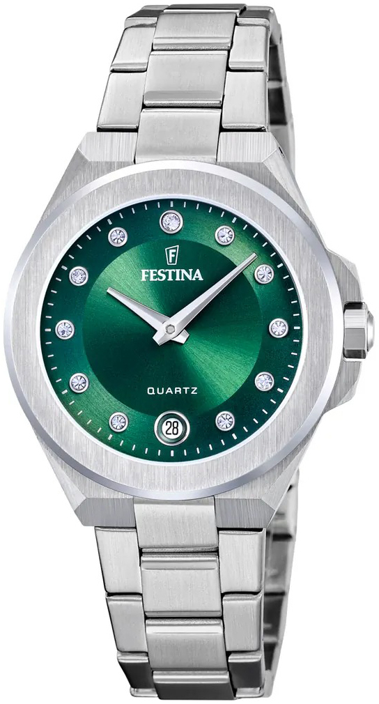 Festina Damklocka F20700-4 Mademoiselle Grön/Stål Ø33 mm - Festina