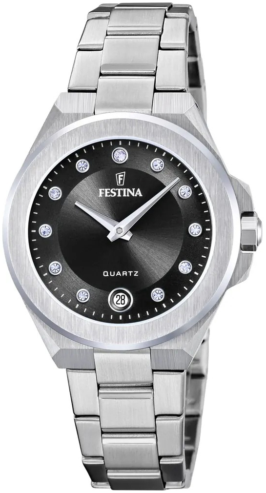 Festina Damklocka F20700-6 Mademoiselle Svart/Stål Ø33 mm - Festina