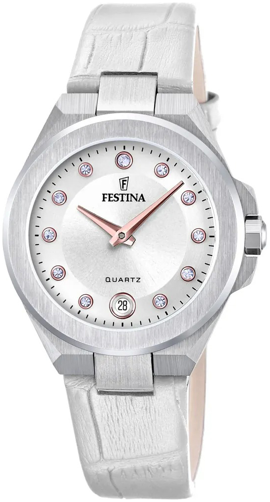 Festina Damklocka F20701-1 Mademoiselle Silverfärgad/Läder Ø33 mm - Festina