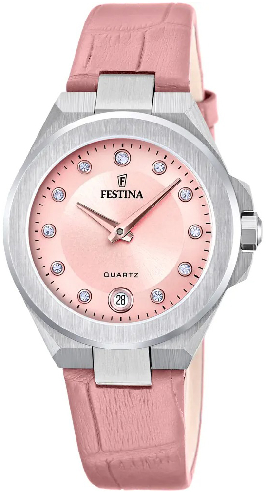 Festina Damklocka F20701-2 Mademoiselle Rosa/Läder Ø33 mm - Festina