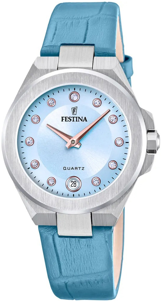 Festina Damklocka F20701-3 Mademoiselle Blå/Läder Ø33 mm - Festina