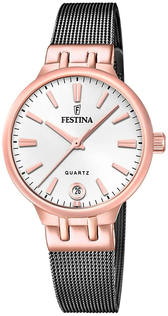 Festina Damklocka F20717-1 Mademoiselle Silverfärgad/Stål Ø33 mm
