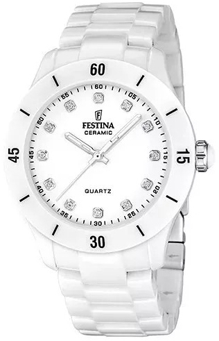 Festina Damklocka F20720-2 Ceramic Vit/Keramik Ø38 mm