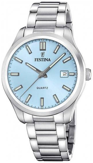 Festina Herrklocka F20736-2 Classic Blå/Stål Ø42 mm