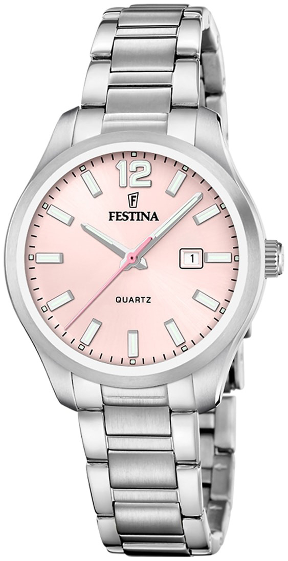 Festina Damklocka F20737-2 Classic Rosa/St&aring;l &Oslash;34 mm