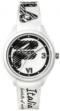 Fila Herrklocka 38-321-303 Iconic Vit/Gummi Ø44 mm - Fila