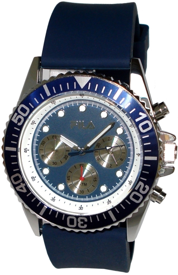 Fila Herrklocka 38-830-102 Classic Blå/Gummi Ø46 mm - Fila