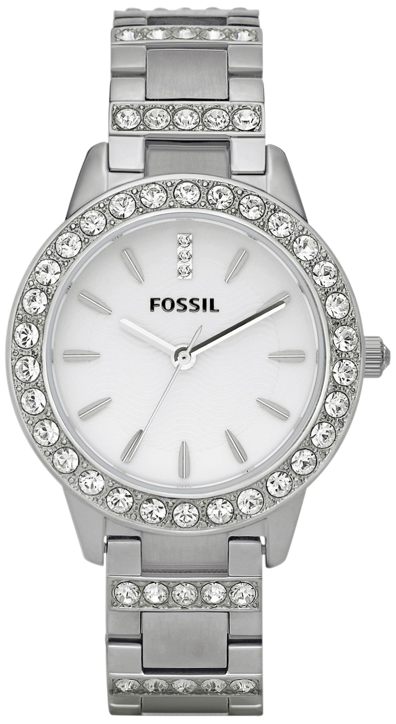 Fossil Damklocka ES2362 Jesse Vit/Stål Ø34 mm - Fossil