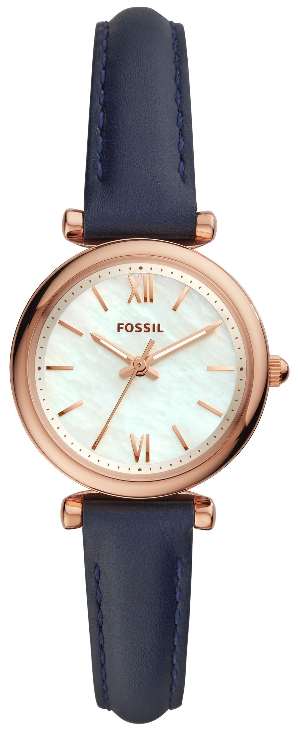 Fossil Damklocka ES4502 Carlie Mini Vit/Läder Ø28 mm - Fossil
