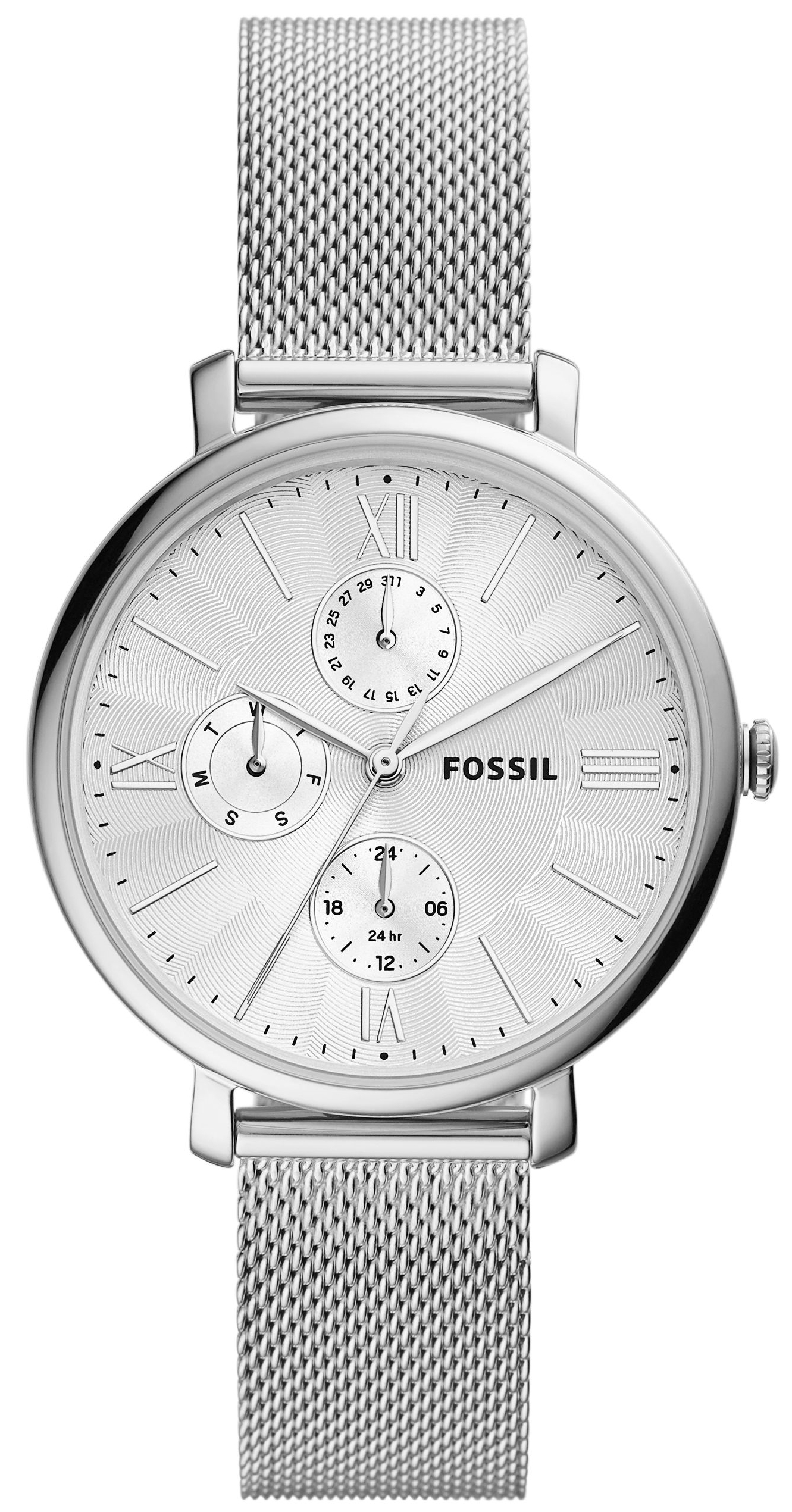 Fossil Damklocka ES5099 Jacqueline Multifunction Silverf&auml;rgad/St&aring;l