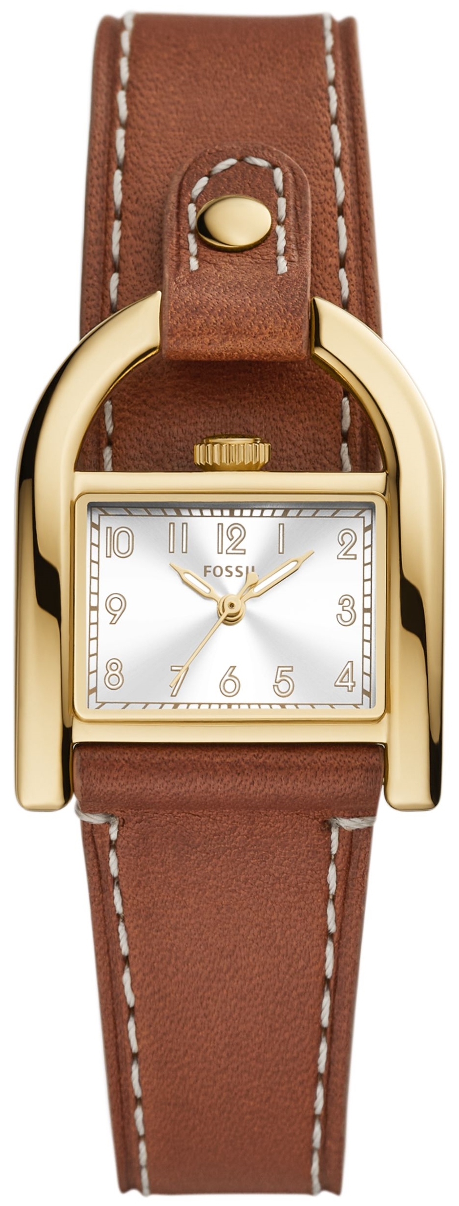 Fossil Damklocka ES5264 Harwell Silverfärgad/Läder Ø28 mm - Fossil