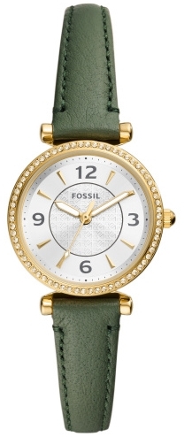 Fossil Damklocka ES5298 Carlie Silverfärgad/Läder Ø28 mm - Fossil