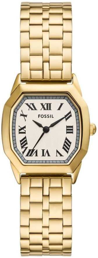 Fossil Damklocka ES5361 Classic Beige/Gulguldtonat stål - Fossil