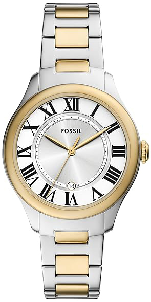 Fossil Damklocka ES5396 Gilmore Silverfärgad/Gulguldtonat stål Ø38 - Fossil