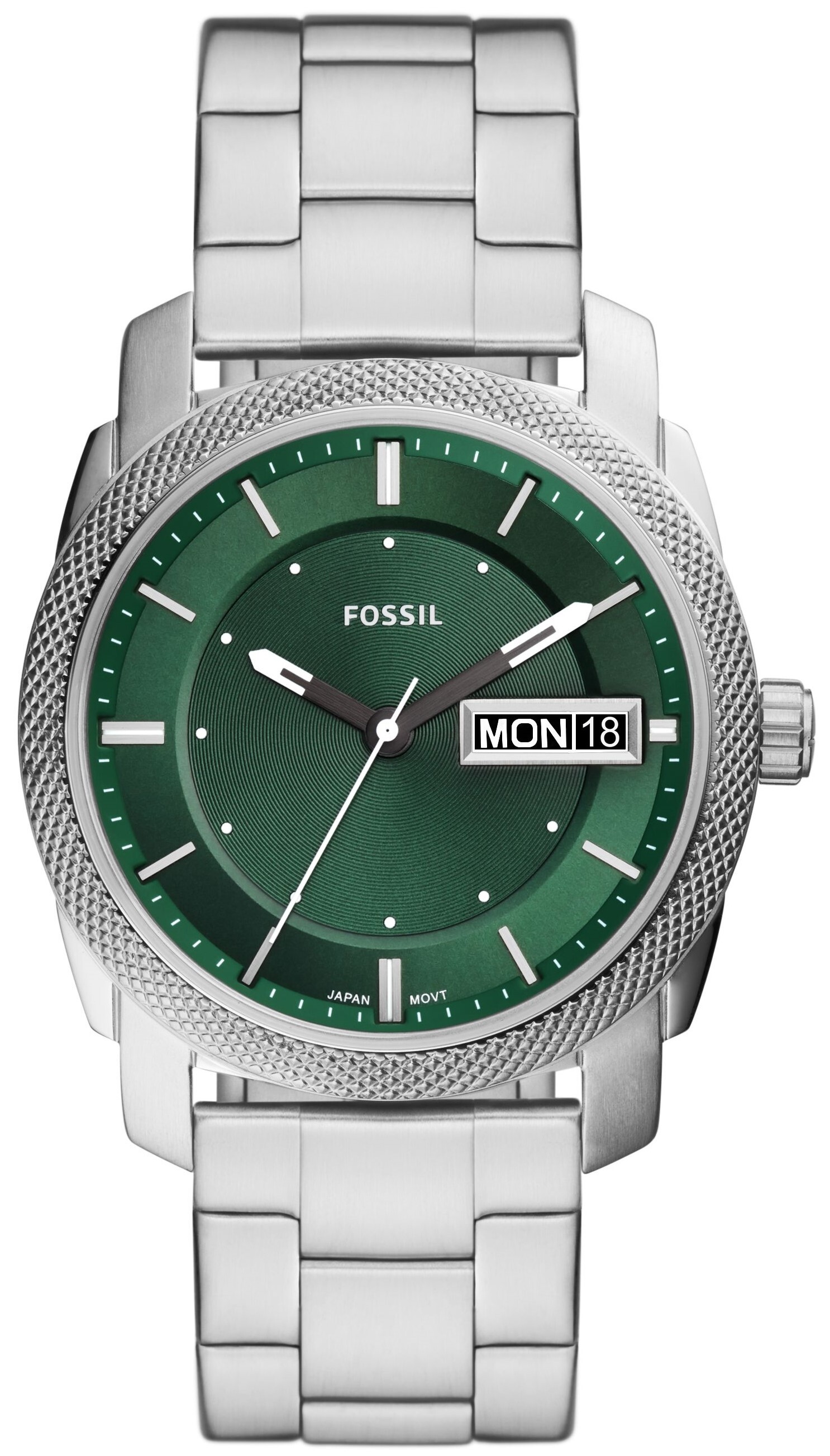 Fossil Herrklocka FS5899 Machine Grön/Stål Ø42 mm - Fossil