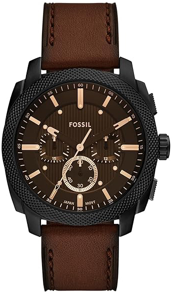 Fossil Herrklocka FS6101 Machine Brun/Läder Ø44 mm - Fossil