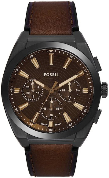 Fossil Herrklocka FS6108 Everett Brun/Läder Ø44 mm - Fossil