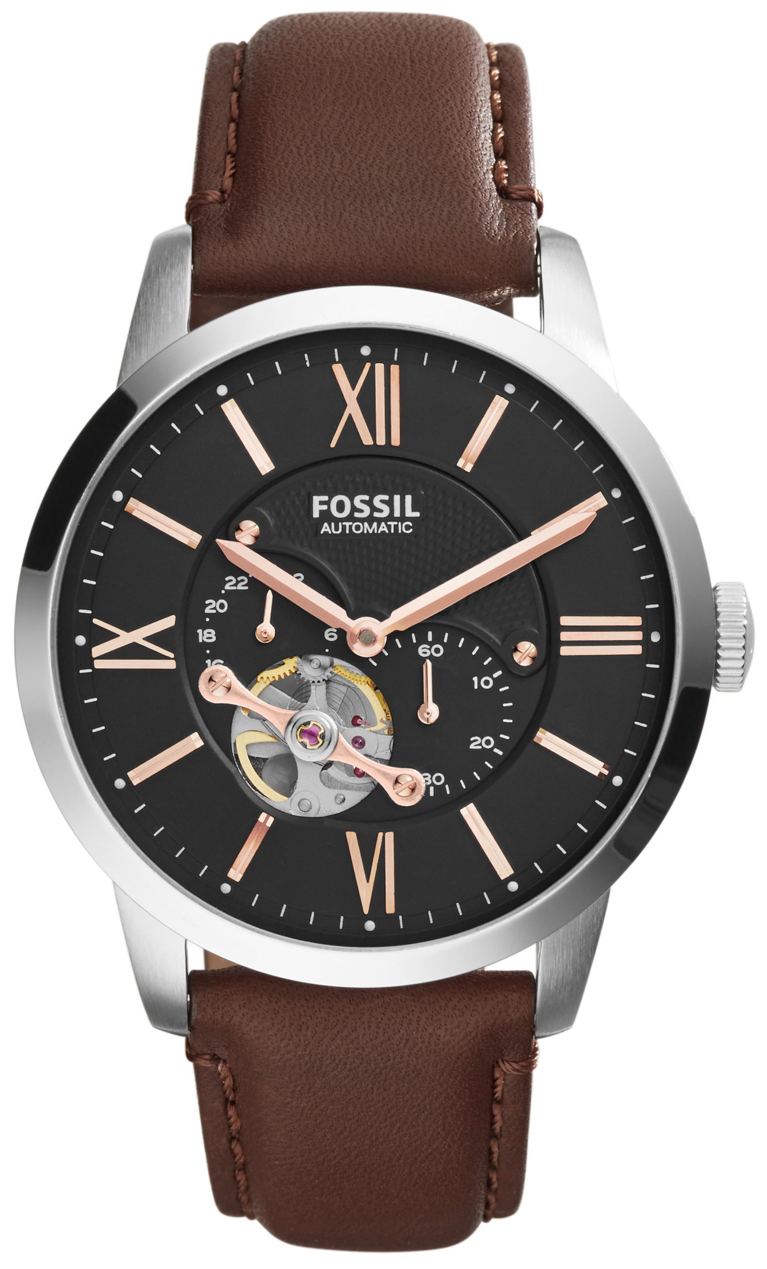Fossil Herrklocka ME3061 Townsman Svart/Läder Ø44 mm - Fossil