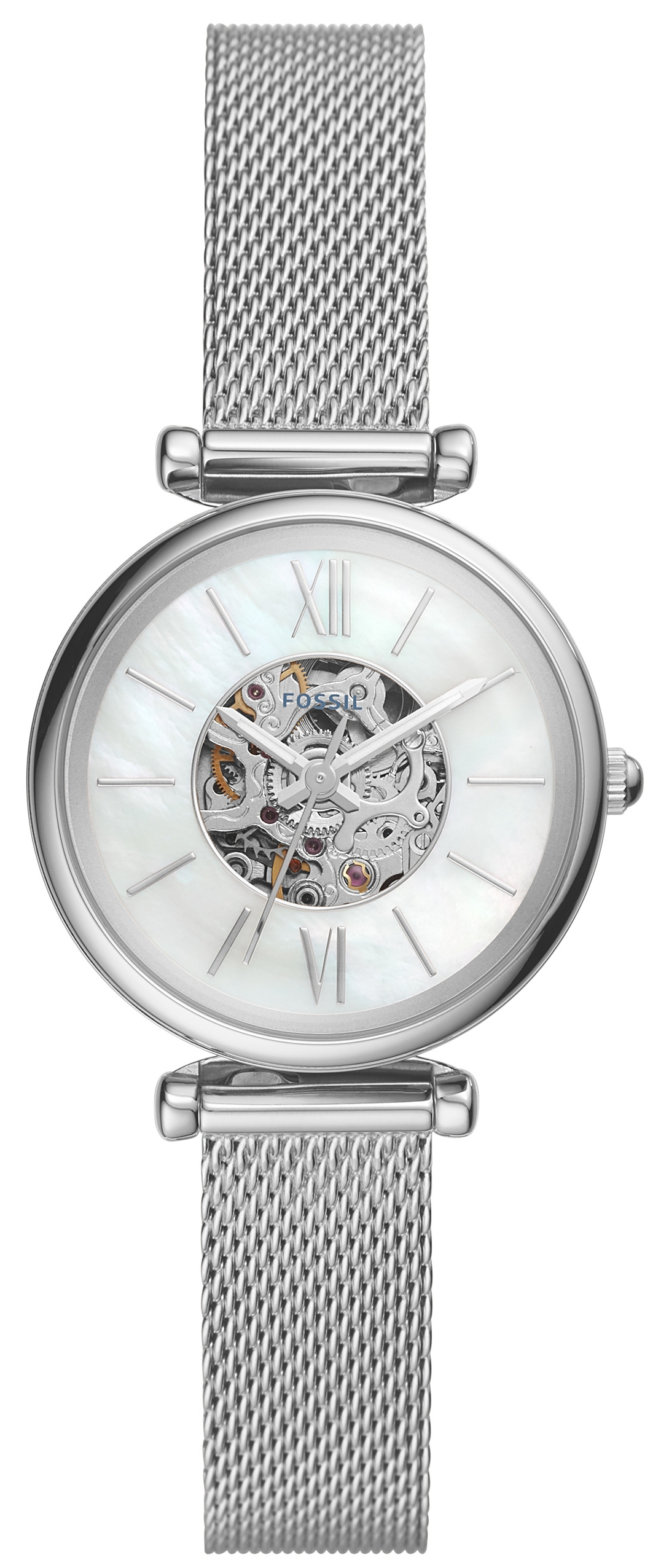 Fossil Damklocka ME3189 Carlie Mini Vit/Stål Ø28 mm - Fossil