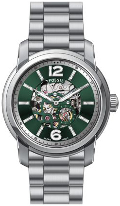 Fossil Herrklocka ME3262 Heritage Grön/Stål Ø43 mm - Fossil