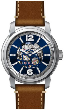 Fossil Herrklocka ME3263 Heritage Blå/Läder Ø43 mm - Fossil