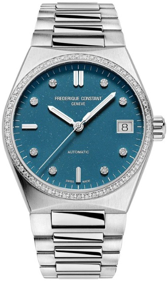 Frederique Constant Damklocka FC-303LBSD2NHD6B Highlife Blå/Stål - Frederique Constant