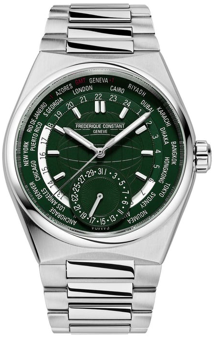 Frederique Constant Herrklocka FC-718GR4NH6B Highlife Gr&ouml;n/St&aring;l