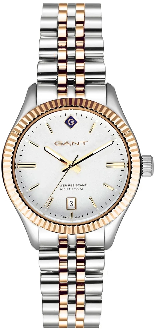 Gant Damklocka G136009 Sussex Silverfärgad/Roséguldstonat stål